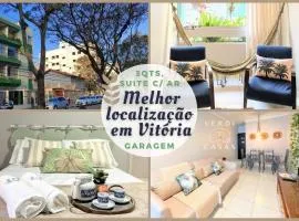 3qts, AR na suíte, Wi-Fi 280Mb a 500m Praia