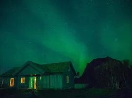 See Lofoten mountains midnight sun and nothern lights in Steigen
