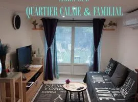 Douce Escale - Agen sud, T2, RDJ, clim réversible, proche ENAP