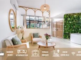 ÉROS - Loft entier avec Balnéo & Rétroprojecteur