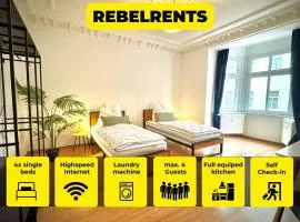 #1 RebelRents - 4P - Apartment Smart-TV - WLAN - voll ausgestattete Küche