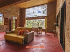 Casa na pedra em Serra Negra vista para montanha