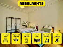 #2 RebelRents - 4P - Apartment Smart-TV - WLAN - voll ausgestattete Küche