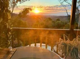 Bathtub With a View at Cockatoo Cabin