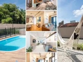 Apartamentos em Bal Piçarras 150 M DA PRAIA com Sacada Wi Fi, Piscina, Portaria 24h, Playground e vaga de GARAGEM