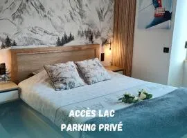 Sublime Studio proche du lac avec parking privé