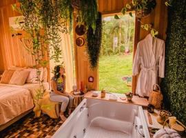 Cabana Rota da Serra 01 Hidro e Rio próximo, hotel en Lauro Müller