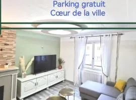Rodez centre ville, Parking gratuit, Petit déjeuner