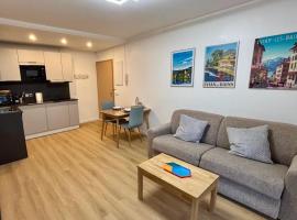 T2 - vue lac - 100 m du Hilton - Garage privé - 4 étoiles, ξενοδοχείο στο Εβιάν-λε-Μπαιν