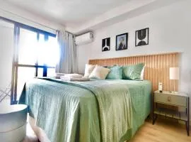 LOFT com Cama Queen, Rooftop, Garagem e A/C