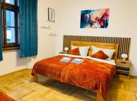 Stylový apartmán u Velkého náměstí 2, Wi-Fi, Netflix, vana
