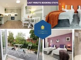 large 2 bed central apartment with balcony and private parking