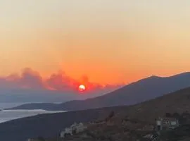 Sunset view house overlooking the bay