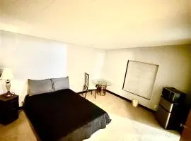 Large bedroom and bathroom to enjoy