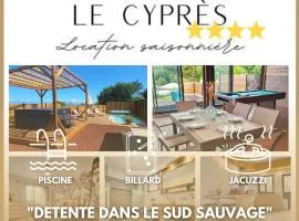 Villa Le Cyprès classée 4 Etoiles billard, piscine et jacuzzi