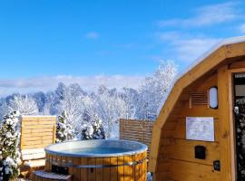 Widokowo - Domki z widokiem na Śnieżkę z Jacuzzi i Sauną, chal&eacute; alpino em Karpacz