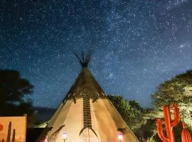 Lobo Tipi at El Mistico Ranch
