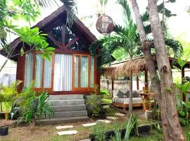 Bintang Tiga Bungalows Gili Air、ギリ・アイルのB&B
