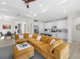 Colorful retreat near beach and pickleball courts