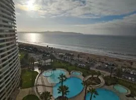 Departamento Vista al Mar, condominio Jardín del Mar
