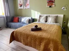 Roztocka studio, free parking, AC, 1 tram to the city & PGE National Stadion by Cosmo Spirit