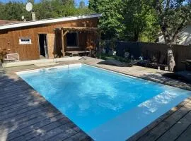 Maison à Biscarrosse: 8 pers, piscine, clim, proche lac et pistes cyclables, ménage inclus - FR-1-319-538