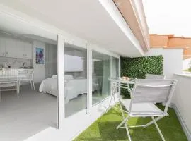 Buhardilla con terraza acogedora