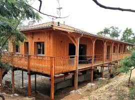 Maison en bois sur pilotis- 4218