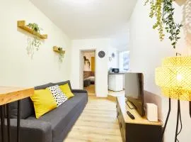 BE-0 - Appartement F1 pour 1-2 pers au RDC au centre de Mulhouse