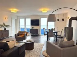 Meerblickappartement mit Kamin