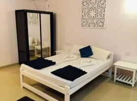 pink studio 300mtrs from morjim beach