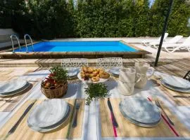 Country pool house