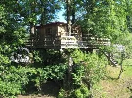 Cabane perchée avec terrasse, sauna et BBQ à Ferdrupt - FR-1-589-770