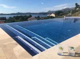 Magnificent new Villa Tofta on Lopud, Croatia. Sea views from the infinity pool