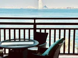 FULL SEA VIEW Burj AlArab and Burj Khalifa, Private Beach, 5 Stars Resort The Palm Jumeirah