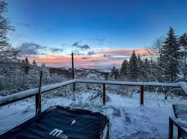 Chalet isolé avec jacuzzi et vue panoramique
