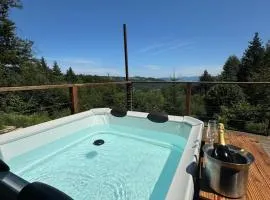 Chalet isolé avec jacuzzi et vue panoramique