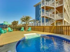 Chic Surf City Retreat with Pool Less Than 1 Block to Beach!