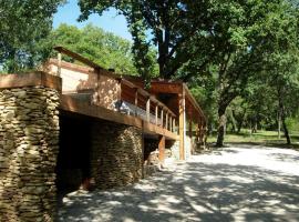 Maison bois avec piscine privée et Wifi, animaux admis - FR-1-616-447, hotel a Aubas