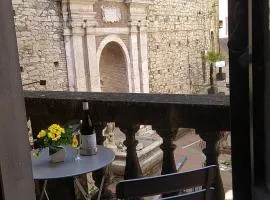 The Angela's House and large balcony on the square