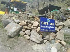 Cafe vee camping point Tosh waterfall
