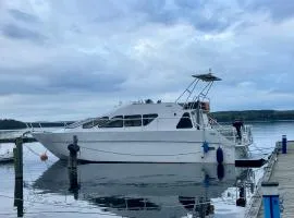 Tyylikäs jahti Vääksyn kanavan lähellä