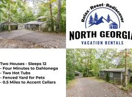New Listing! Two Houses - 4 Minutes to Dahlonega