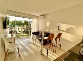 1-bedroom apartment 50 m from the beach with terrace swimming pool AC