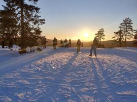 Myntloftet med inglasad bubbelbad, hotel en Borlänge