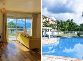 Manui Condo avec piscine et vue sur la mer et l'île de Moorea