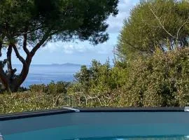 Villa 180 m2 vue Mer Piscine Climatisée Grand jardin 5000 m2 cloturé Calme