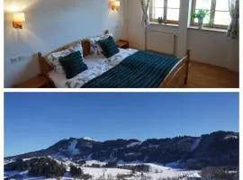 FeWo BergZeit auf 1000 m Höhe mit Balkon, Parkplatz, WLAN, Küche