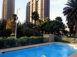 Departamento 2 dormitorios 2 baños Santiago centro cercano aeropuerto y clínicas destacadas