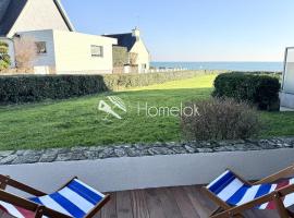 T3 cosy r&eacute;nov&eacute; - Terrasse - Face &agrave; l&rsquo;oc&eacute;an, hotel na praia em Ploemeur